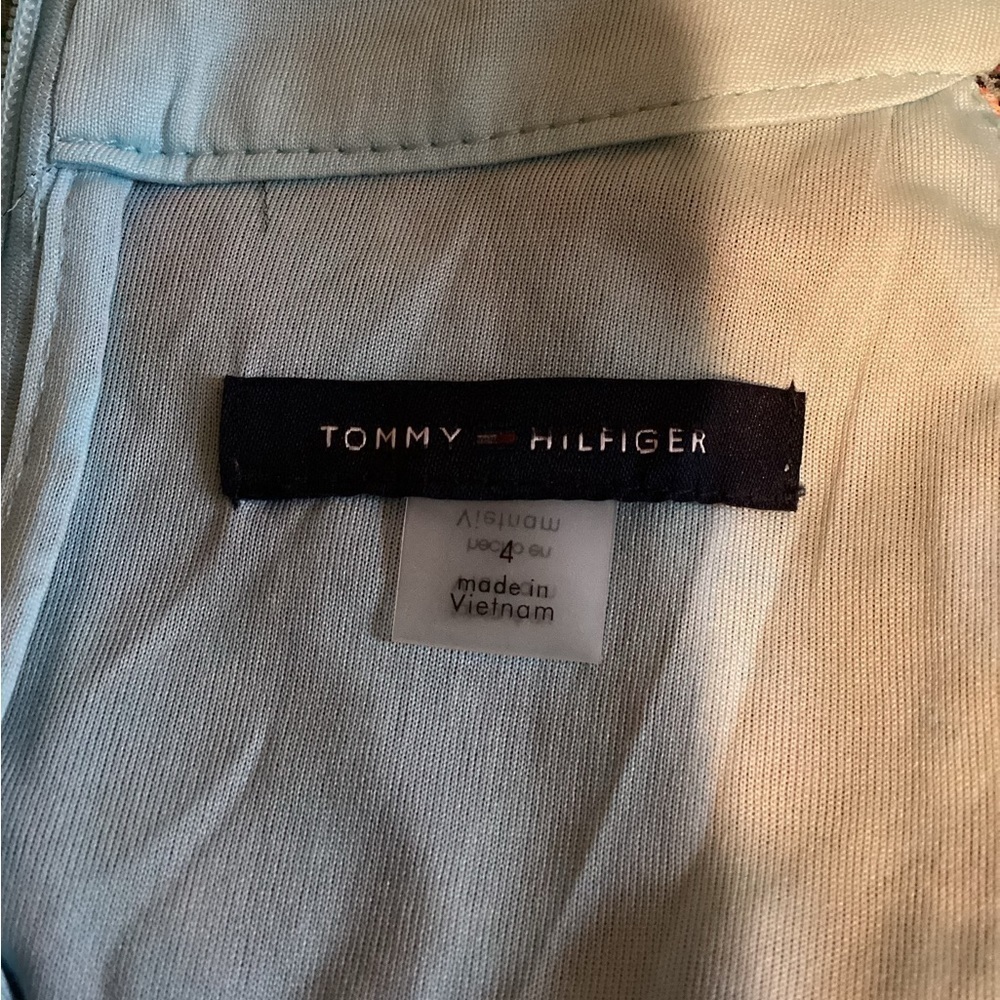 NWOT Tommy Hilfiger Blue Paisley Spring‎ Halter Midi Dress Size 4 - Picture 3 of 5
